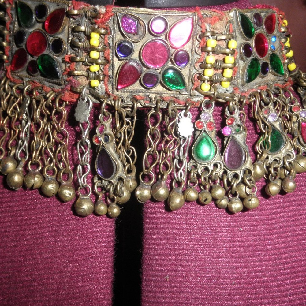 Bellydance style hand made choker necklace